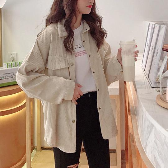 コーディロイスナップボタンジャケット 5231-画像6-韓国ファッション通販POPREA［ポップリア］