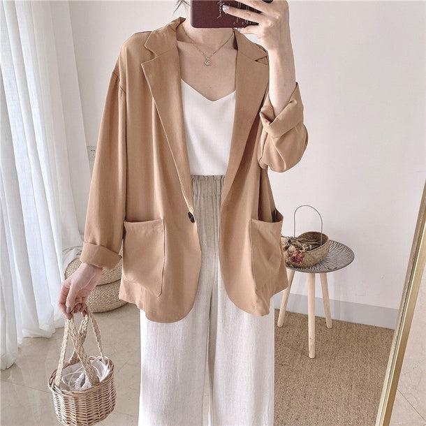 オーバーサイズカラージャケット﻿ 5145-画像6-韓国ファッション通販POPREA［ポップリア］