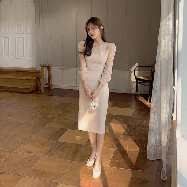 パフスリハイウエストドレスワンピ 5031-画像6-韓国ファッション通販POPREA［ポップリア］