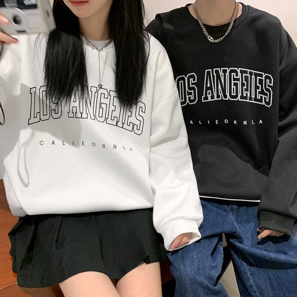 レタープリントルーズスウエット 5017-画像6-韓国ファッション通販POPREA［ポップリア］