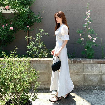 シアースリットロングドレス﻿﻿ 5804-画像6-韓国ファッション通販POPREA［ポップリア］