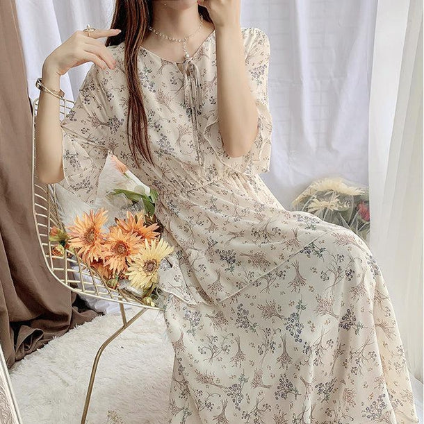 ナチュラルフローラルワンピース 5155-画像6-韓国ファッション通販POPREA［ポップリア］