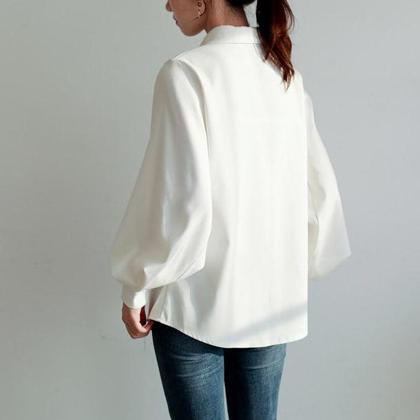 タイネックルーズランタンスリーブトップス 4708-画像6-韓国ファッション通販POPREA［ポップリア］