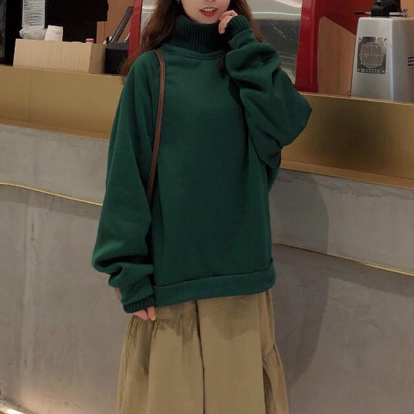 ステッチハイカラーレイヤードスウエット 4762-画像6-韓国ファッション通販POPREA［ポップリア］