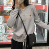 エンブレム刺繍メタルボタンカーディガン 5642-画像6-韓国ファッション通販POPREA［ポップリア］