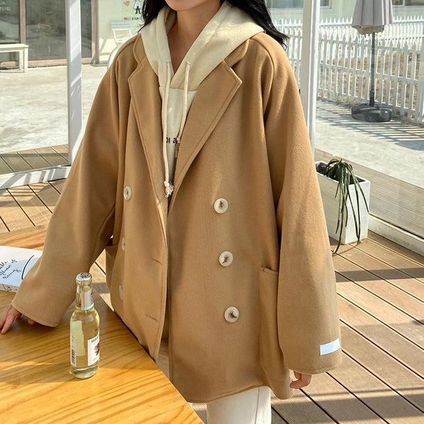 ダブルブレストテラードコート 5082-画像6-韓国ファッション通販POPREA［ポップリア］