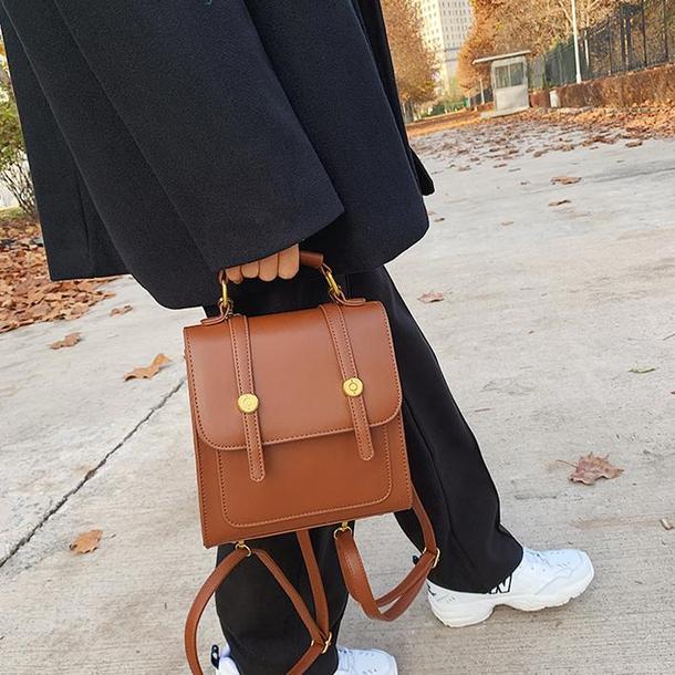 レザー調スクエアスモールバッグ 4831-画像6-韓国ファッション通販POPREA［ポップリア］