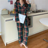 格子縞オータムパジャマ 5409-画像6-韓国ファッション通販POPREA［ポップリア］