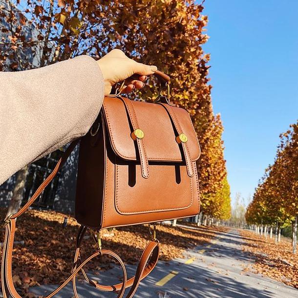 レザー調スクエアスモールバッグ 4831-画像7-韓国ファッション通販POPREA［ポップリア］