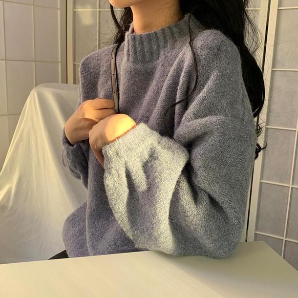 ベーシックプルオーバーニット 4911-画像7-韓国ファッション通販POPREA［ポップリア］