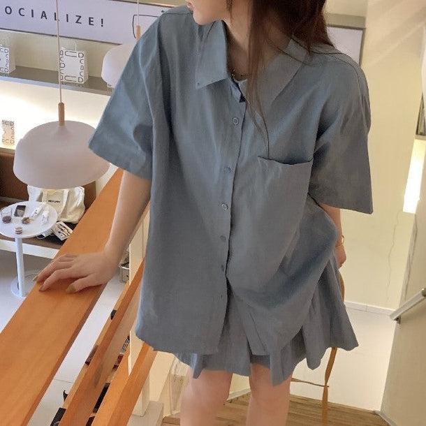 カジュアルデニムセットアップ 5380-画像7-韓国ファッション通販POPREA［ポップリア］