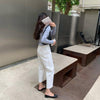 クロップドホワイトデニムパンツ 4994-画像7-韓国ファッション通販POPREA［ポップリア］