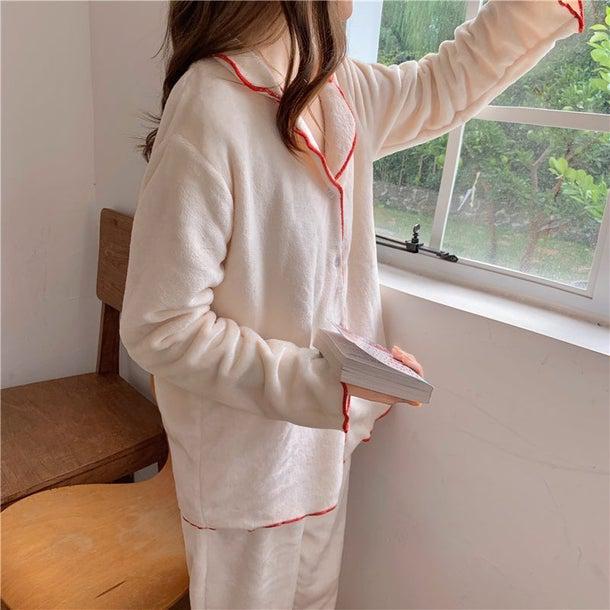 ふわふわベロアパジャマ 4961-画像7-韓国ファッション通販POPREA［ポップリア］