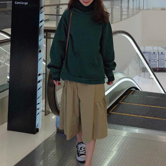 ステッチハイカラーレイヤードスウエット 4762-画像7-韓国ファッション通販POPREA［ポップリア］