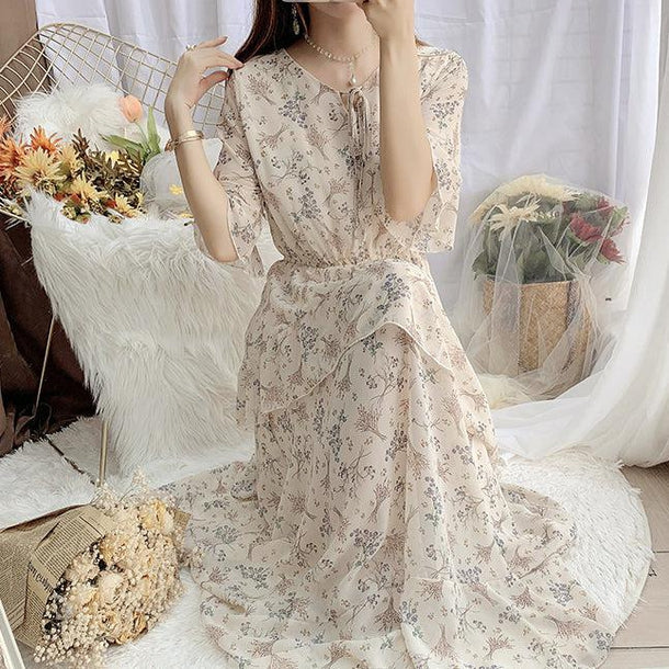 ナチュラルフローラルワンピース 5155-画像7-韓国ファッション通販POPREA［ポップリア］