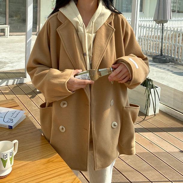 ダブルブレストテラードコート 5082-画像7-韓国ファッション通販POPREA［ポップリア］