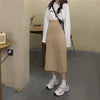 スリットベージュスカート 4691-画像7-韓国ファッション通販POPREA［ポップリア］