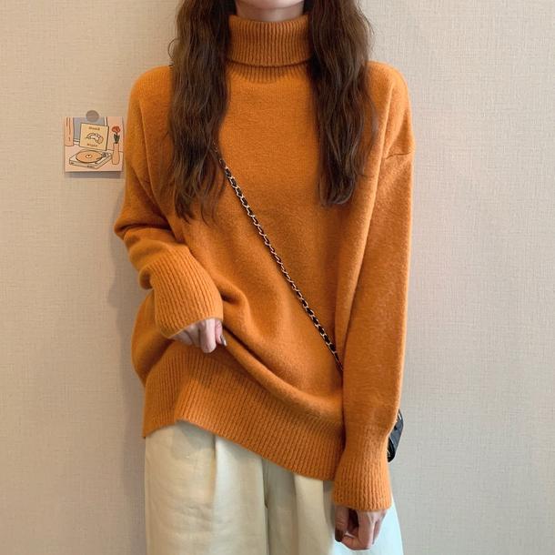 タートルネックルーズセーターニット 4873-画像7-韓国ファッション通販POPREA［ポップリア］