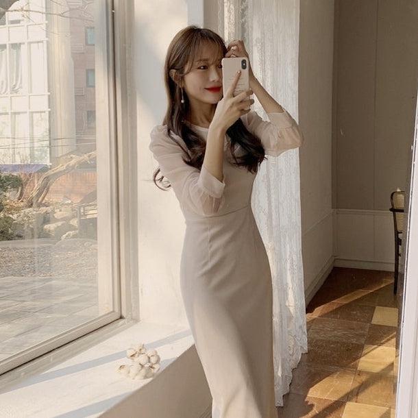 パフスリハイウエストドレスワンピ 5031-画像7-韓国ファッション通販POPREA［ポップリア］