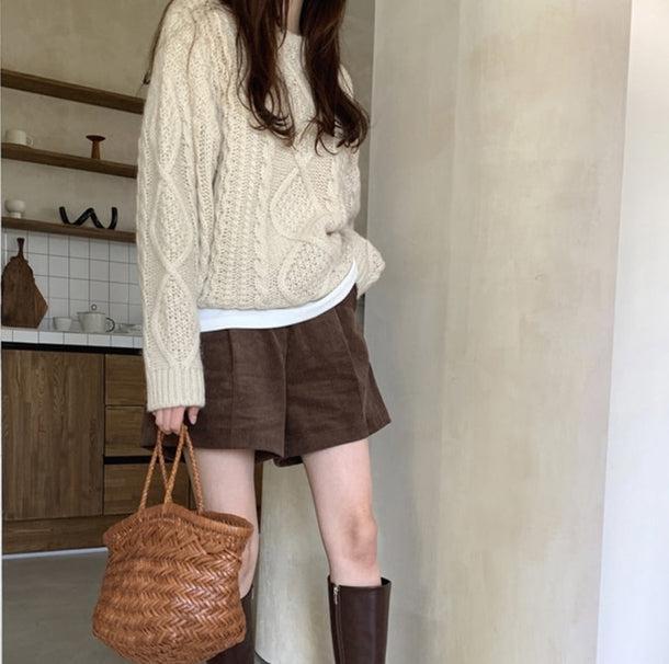 コーデュロイハーフパンツ 5019-画像7-韓国ファッション通販POPREA［ポップリア］