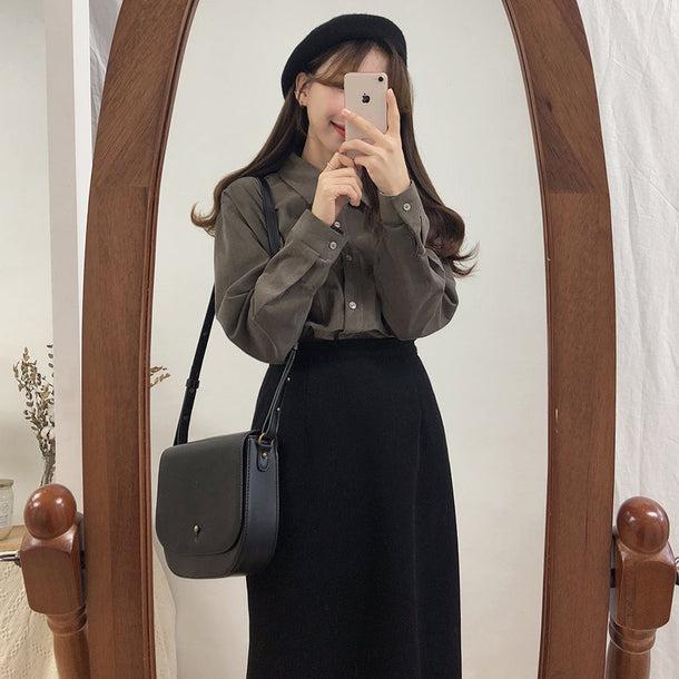 ブラックミディスカート 5026-画像8-POPREA