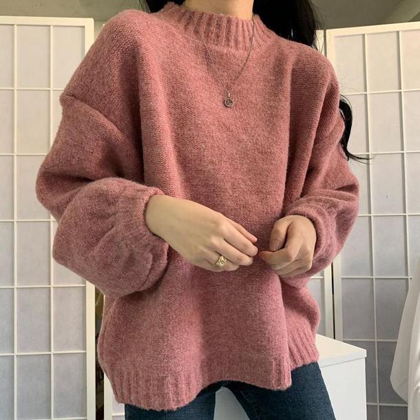 ベーシックプルオーバーニット 4911-画像8-韓国ファッション通販POPREA［ポップリア］