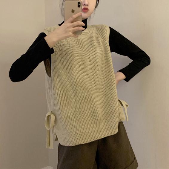 サイドリボンニットベスト 4772-画像8-韓国ファッション通販POPREA［ポップリア］