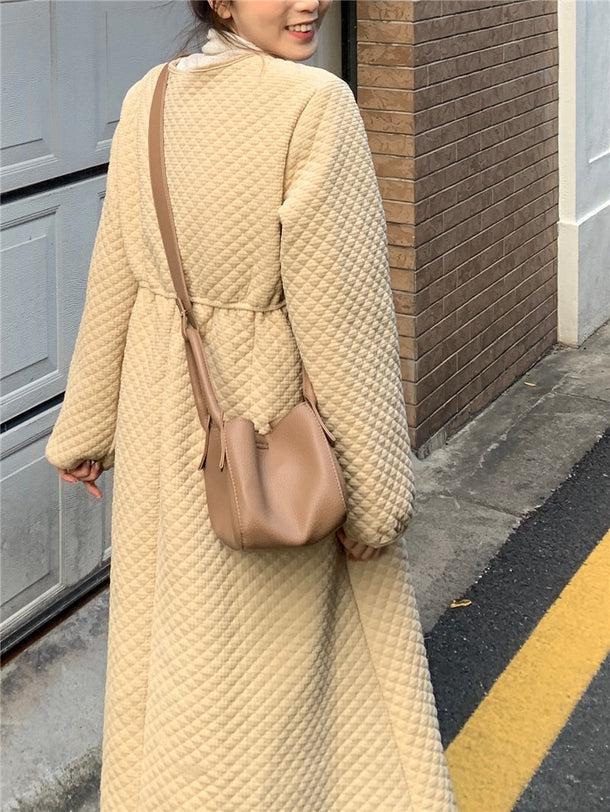 Vネックキルティングワンピース 5033-画像8-韓国ファッション通販POPREA［ポップリア］