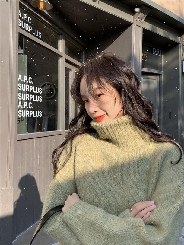 ベーシックタートルネックショートニット 4871-画像8-韓国ファッション通販POPREA［ポップリア］