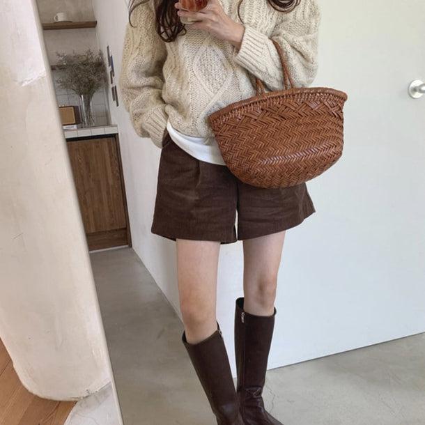 コーデュロイハーフパンツ 5019-画像8-韓国ファッション通販POPREA［ポップリア］