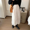 変形ランダムプリーツロングスカート 4969-画像8-韓国ファッション通販POPREA［ポップリア］
