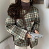 チェック柄ウールショートジャケット 4806-画像8-韓国ファッション通販POPREA［ポップリア］