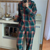 格子縞オータムパジャマ 5409-画像8-韓国ファッション通販POPREA［ポップリア］