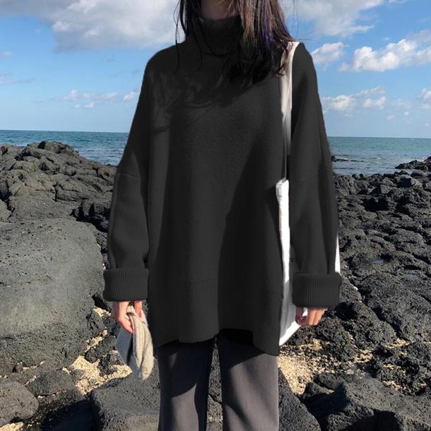 ベーシックタートルネックニット 4776-画像8-韓国ファッション通販POPREA［ポップリア］