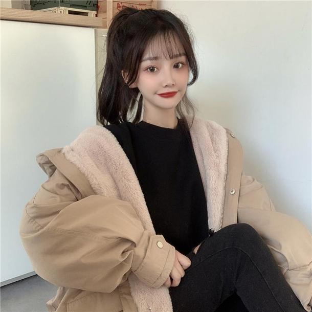 裏ボアオーバーサイズジャケット 4892-画像8-韓国ファッション通販POPREA［ポップリア］