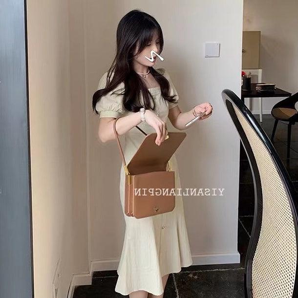 スクエアネックマーメイドワンピース 5226-画像8-韓国ファッション通販POPREA［ポップリア］