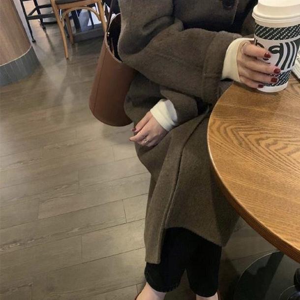 ステンカラービターショコラコート 4783-画像8-韓国ファッション通販POPREA［ポップリア］