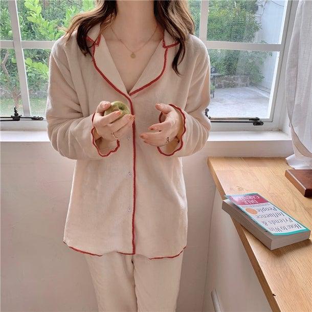 ふわふわベロアパジャマ 4961-画像8-韓国ファッション通販POPREA［ポップリア］