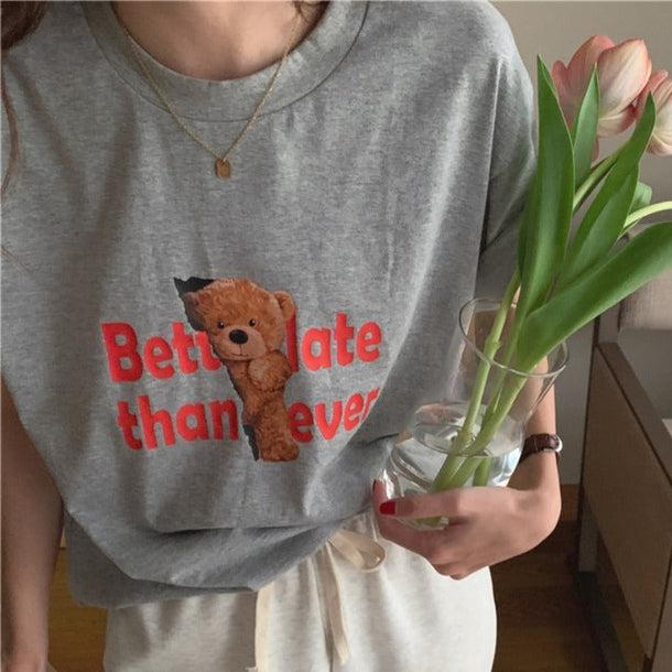 くまちゃんTシャツ 5103-画像9-韓国ファッション通販POPREA［ポップリア］