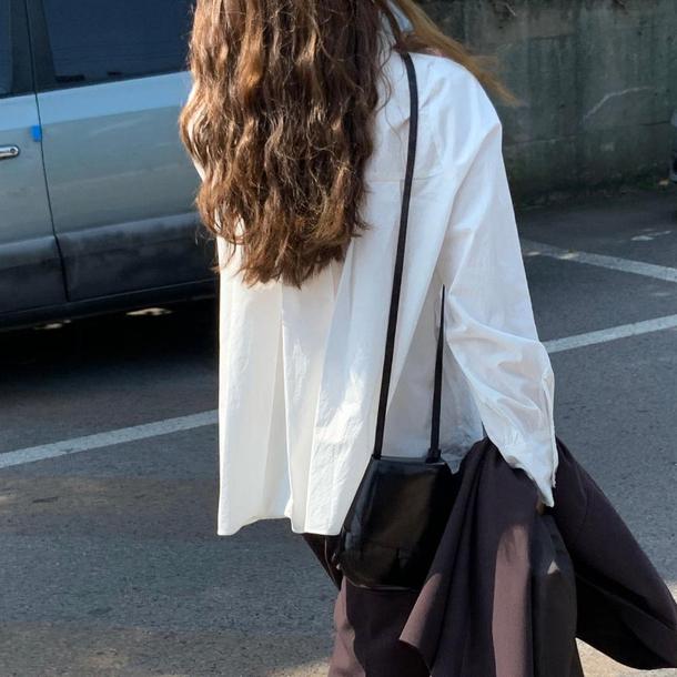 バックプリーツ丸襟ブラウス 4750-画像9-韓国ファッション通販POPREA［ポップリア］