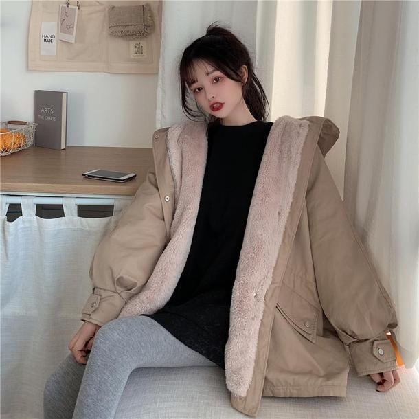 裏ボアオーバーサイズジャケット 4892-画像9-韓国ファッション通販POPREA［ポップリア］