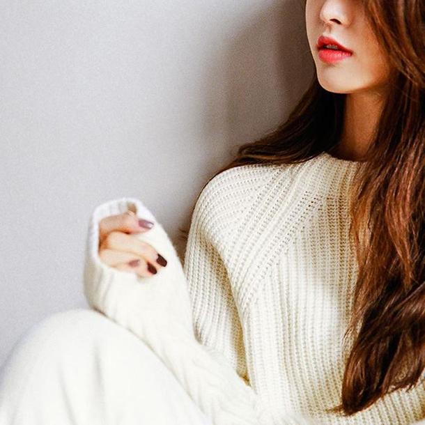 ベーシックアイボリーニットトップス 4717-画像9-韓国ファッション通販POPREA［ポップリア］