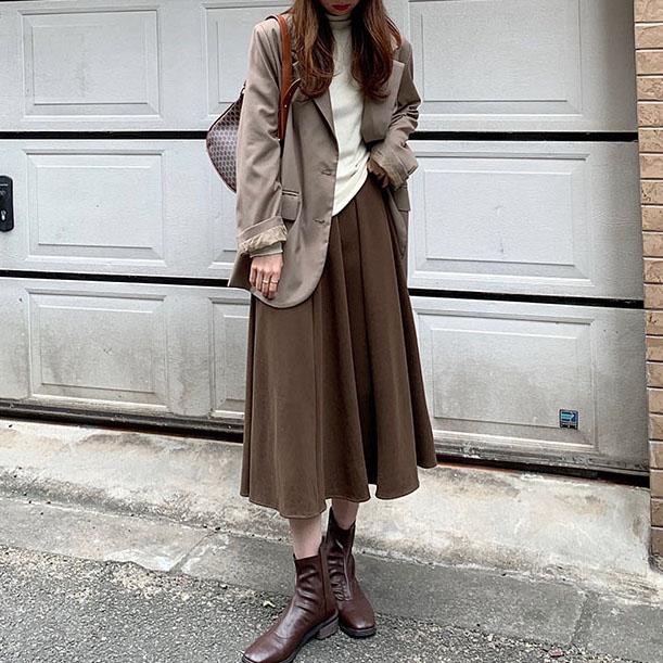 ハイウエストフレアスカート 4888-画像9-韓国ファッション通販POPREA［ポップリア］