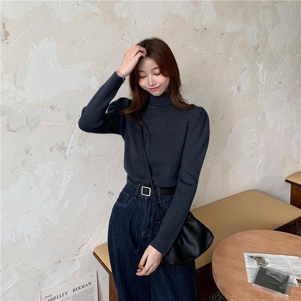 パフスリデザインニット 5024-画像9-韓国ファッション通販POPREA［ポップリア］