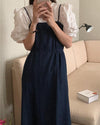ギャザスリブラウス＆サスペンダーデニムスカート 5379-画像9-韓国ファッション通販POPREA［ポップリア］