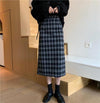 レトロチェックハイウエストミディスカート 4706-画像9-韓国ファッション通販POPREA［ポップリア］