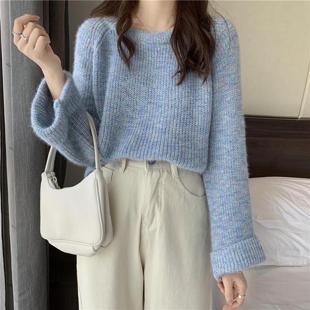 ポイントタグ袖セーターニット 4731-画像9-韓国ファッション通販POPREA［ポップリア］