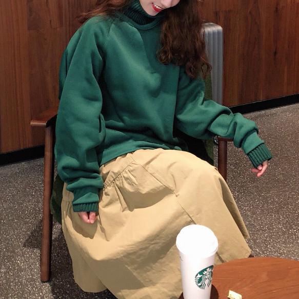 ステッチハイカラーレイヤードスウエット 4762-画像9-韓国ファッション通販POPREA［ポップリア］