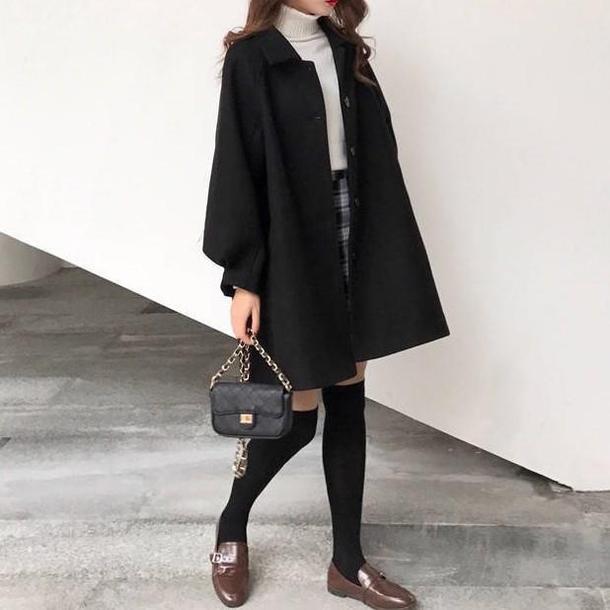 チューリップ袖ショートコート 4898-画像9-韓国ファッション通販POPREA［ポップリア］