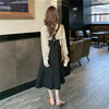 ドットブラウス＆クロスバックストラップスカート 4719-画像9-韓国ファッション通販POPREA［ポップリア］